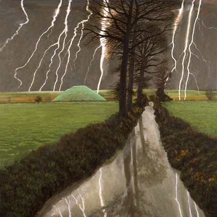 'Storm Over Silbury Hill' by David Inshaw Sold Out