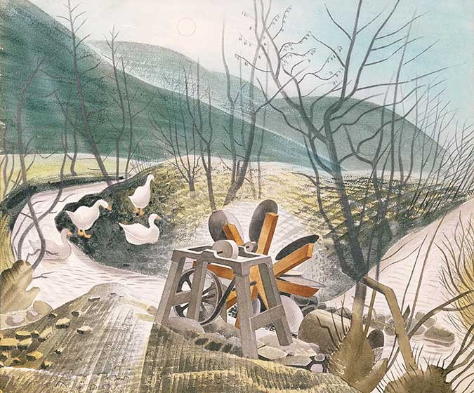 'The Waterwheel' by Eric Ravilious